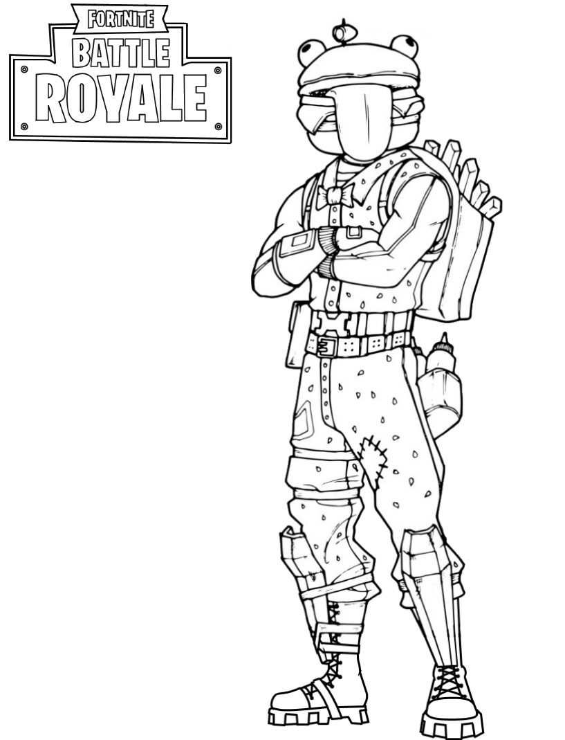 Fortnite Coloring Pages Peely