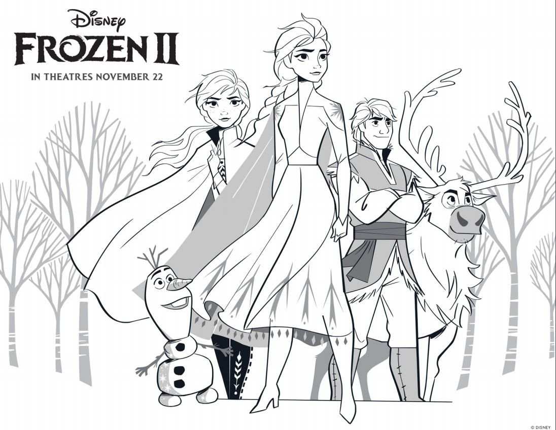 Kleurplaat Frozen 2 Vuur