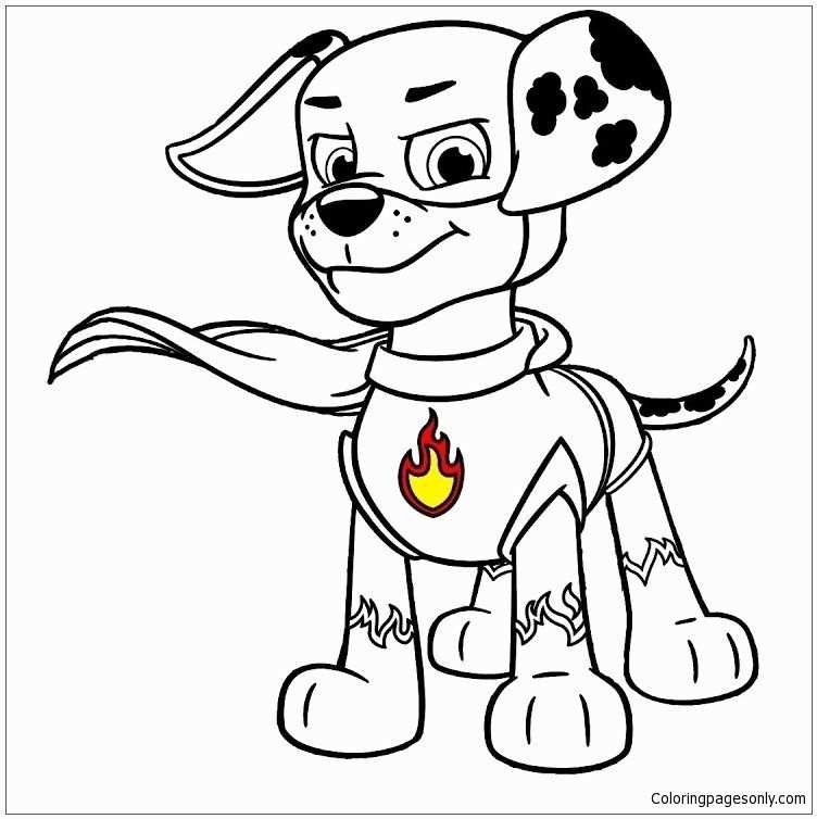 Kleurplaat Paw Patrol Super Pups